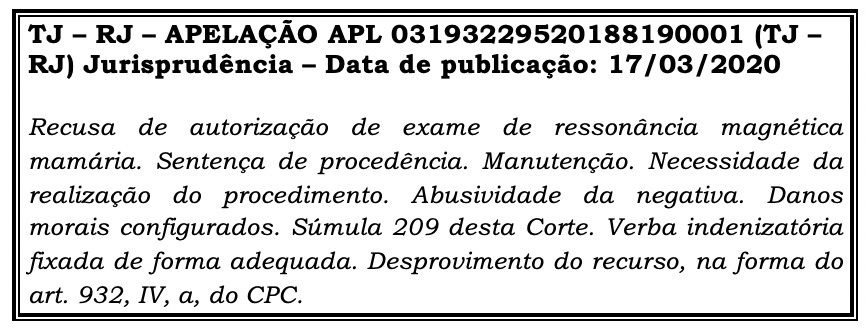 recusa de exame médico por plano de saúde